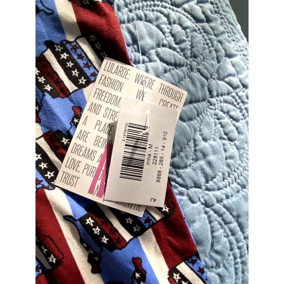 Womens Lularoe Shirt Red, White and Blue Size Medium Shirt New with Tags - Picture 3 of 6